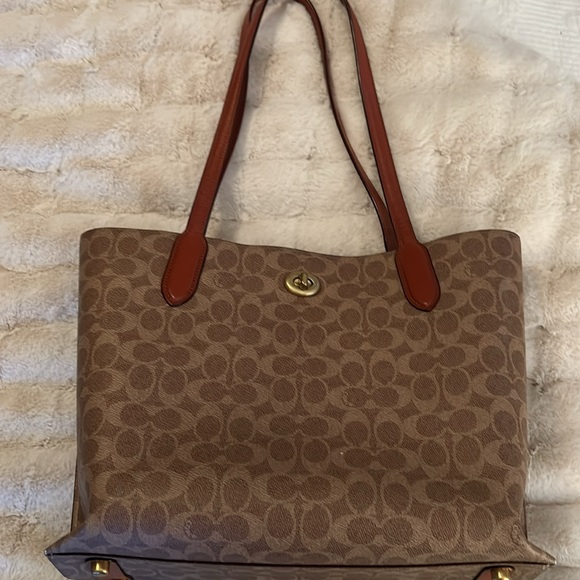 Coach purse. Signature “C” brown leather